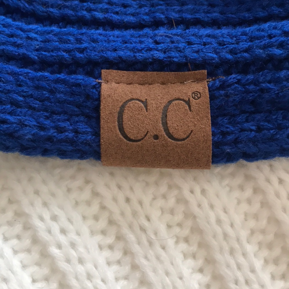 C.C infinity knit color block scarf